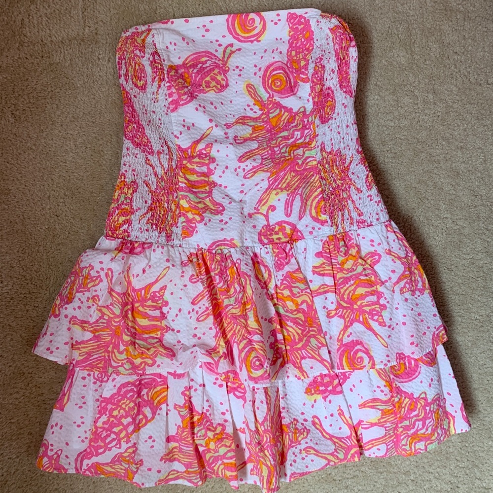 Lilly Pulitzer strapless dress